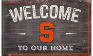 Syracuse Orange 11" x 19" Welcome to Our Home Sign