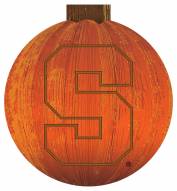 Syracuse Orange 12" Halloween Pumpkin Sign