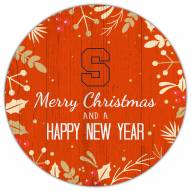 Syracuse Orange 12" Merry Christmas & Happy New Year Sign