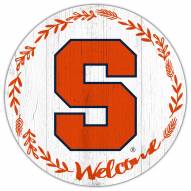 Syracuse Orange 12" Welcome Circle Sign