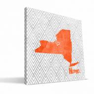 Syracuse Orange 12" x 12" Home Canvas Print