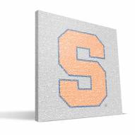Syracuse Orange 16" x 16" Typo Canvas Print
