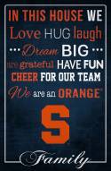 Syracuse Orange 17" x 26" In This House Sign