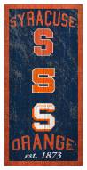 Syracuse Orange 6" x 12" Heritage Sign