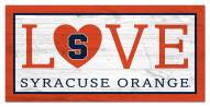 Syracuse Orange 6" x 12" Love Sign