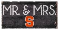 Syracuse Orange 6" x 12" Mr. & Mrs. Sign