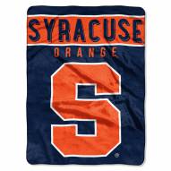 Syracuse Orange Basic Plush Raschel Blanket