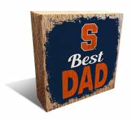Syracuse Orange Best Dad 6" x 6" Block