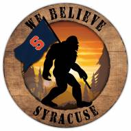Syracuse Orange Bigfoot 12" Circle Sign
