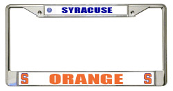 Syracuse Orange Chrome License Plate Frame