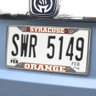 Syracuse Orange Chrome Metal License Plate Frame
