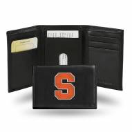 Syracuse Orange College Embroidered Leather Tri-Fold Wallet