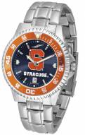 Syracuse Orange Competitor Steel AnoChrome Color Bezel Men's Watch
