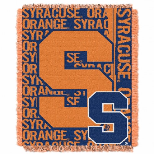 Syracuse Orange Double Play Woven Throw Blanket
