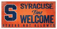 Syracuse Orange Fans Welcome Sign