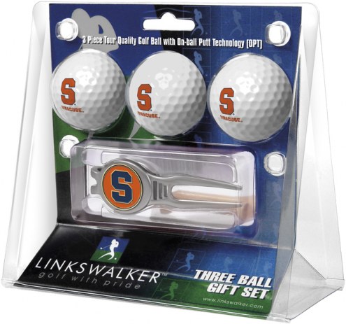 Syracuse Orange Golf Ball Gift Pack with Kool Tool