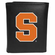 Syracuse Orange Large Logo Leather Tri-fold Wallet