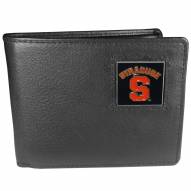 Syracuse Orange Leather Bi-fold Wallet in Gift Box