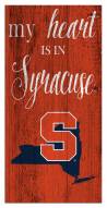Syracuse Orange My Heart State 6" x 12" Sign