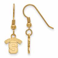 Syracuse Orange NCAA Sterling Silver Gold Plated Extra Small Dangle Earrings