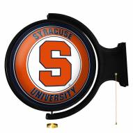 Syracuse Orange Round Rotating Lighted Wall Sign