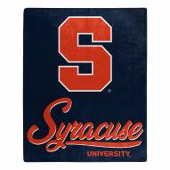 Syracuse Orange Signature Raschel Throw Blanket