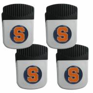 Syracuse Orange 4 Pack Chip Clip Magnet with Bottle Opener