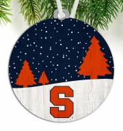 Syracuse Orange Snow Scene Ornament
