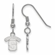 Syracuse Orange Sterling Silver Extra Small Dangle Earrings