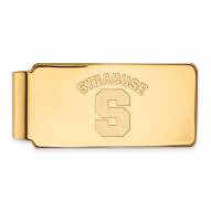 Syracuse Orange Sterling Silver Gold Plated Money Clip
