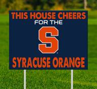 Syracuse Orange This House Cheers for Yard Sign