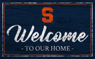 Syracuse Orange Welcome to our Home 6" x 12" Sign