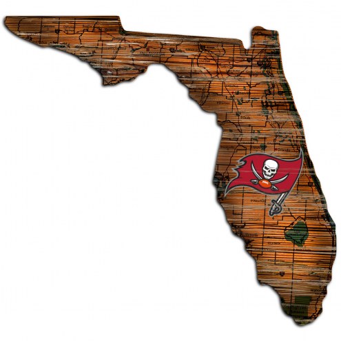 Tampa Bay Buccaneers 12&quot; Roadmap State Sign