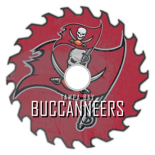Tampa Bay Buccaneers 12&quot; Rustic Circular Saw Sign