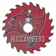 Tampa Bay Buccaneers 12" Rustic Circular Saw Sign