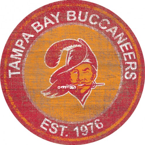 Tampa Bay Buccaneers 24&quot; Heritage Logo Round Sign