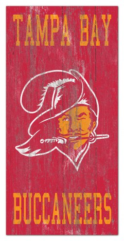 Tampa Bay Buccaneers 6&quot; x 12&quot; Heritage Logo Sign