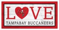 Tampa Bay Buccaneers 6" x 12" Love Sign