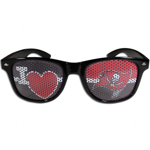 Tampa Bay Buccaneers Black I Heart Game Day Shades
