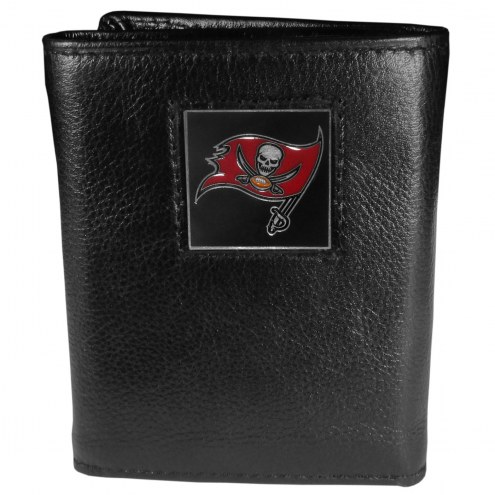 Tampa Bay Buccaneers Deluxe Leather Tri-fold Wallet in Gift Box