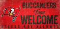 Tampa Bay Buccaneers Fans Welcome Wood Sign
