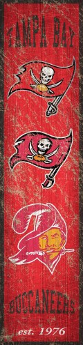 Tampa Bay Buccaneers Heritage Banner Vertical Sign