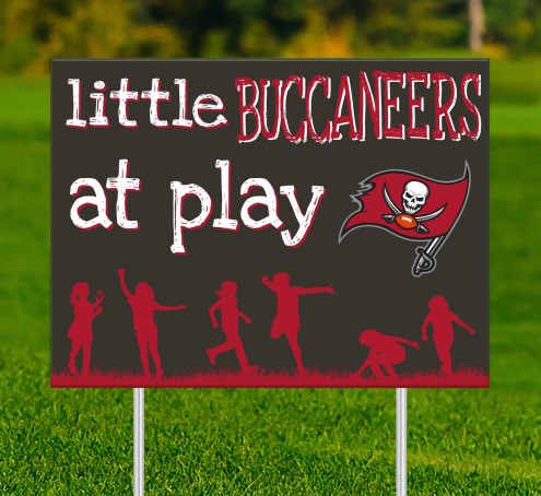 Tampa Bay Buccaneers Little Fans at Play 2-Sided Yard Sign