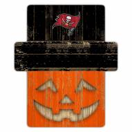 Tampa Bay Buccaneers Pumpkin Cutout with Stake