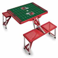 Tampa Bay Buccaneers Red Folding Picnic Table