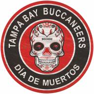 Tampa Bay Buccaneers Sugar Skull 12" Circle Sign