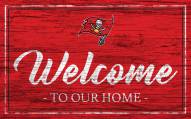 Tampa Bay Buccaneers Team Color Welcome Sign