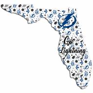 Tampa Bay Lightning 12" Floral State Sign