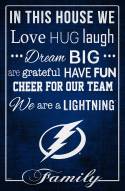 Tampa Bay Lightning 17" x 26" In This House Sign