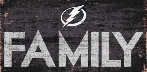 Tampa Bay Lightning 6&quot; x 12&quot; Family Sign